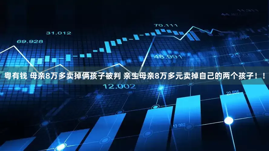 粤有钱 母亲8万多卖掉俩孩子被判 亲生母亲8万多元卖掉自己的两个孩子！！