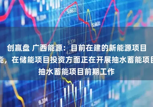 创赢盘 广西能源：目前在建的新能源项目未配置储能，在储能项目投资方面正在开展抽水蓄能项目前期工作